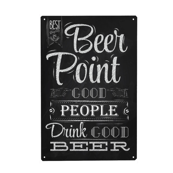 Holzbild "Drink Good Beer II" artboxONE - Essen & Trinken,Schwarzweiß