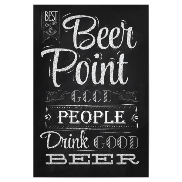 Poster 30x20 cm "Drink Good Beer II" artboxONE - Essen & Trinken,Schwarzweiß