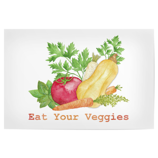 Poster 30x20 cm "Eat Your Veggies" artboxONE - Essen & Trinken