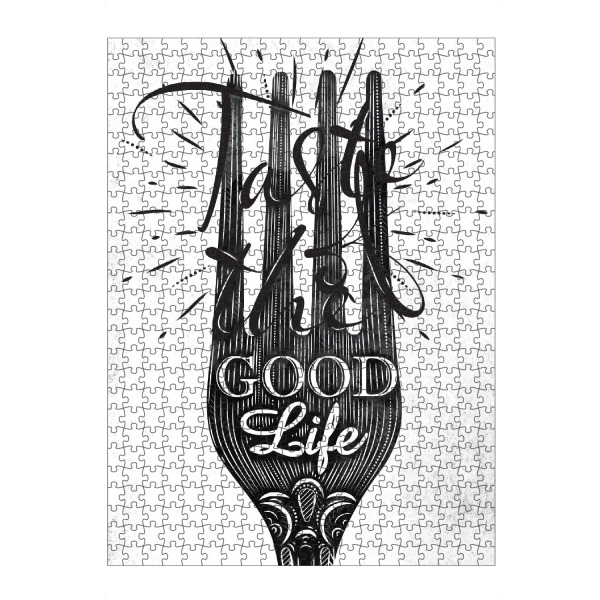 Puzzle Ravensburger "Taste the Good Life I" artboxONE - Essen & Trinken,Schwarzweiß