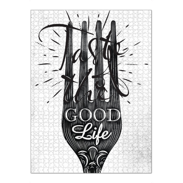 Puzzle Ravensburger "Taste the Good Life I" artboxONE - Essen & Trinken,Schwarzweiß