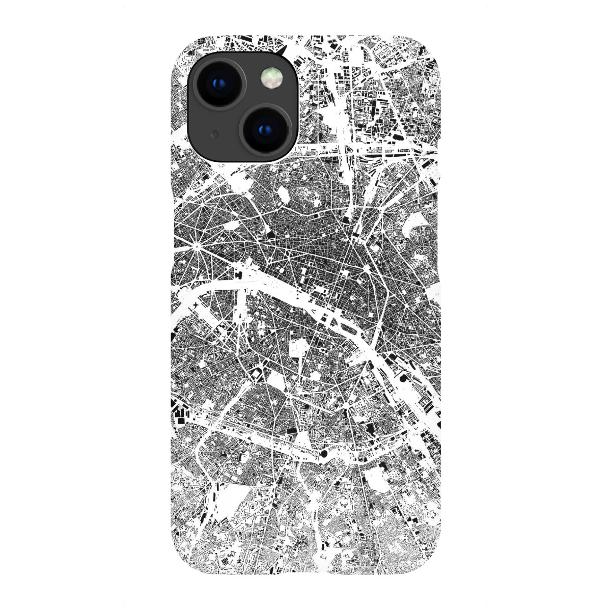 "Paris, Frankreich - Schwarzplan"für iPhone - Premium-Case Handyhülle artboxONE