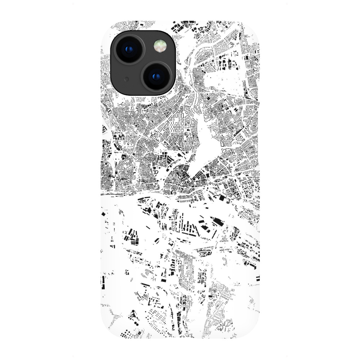 iPhone "Hamburg, Deutschland - Schwarzplan" Premium-Case Handyhülle artboxONE