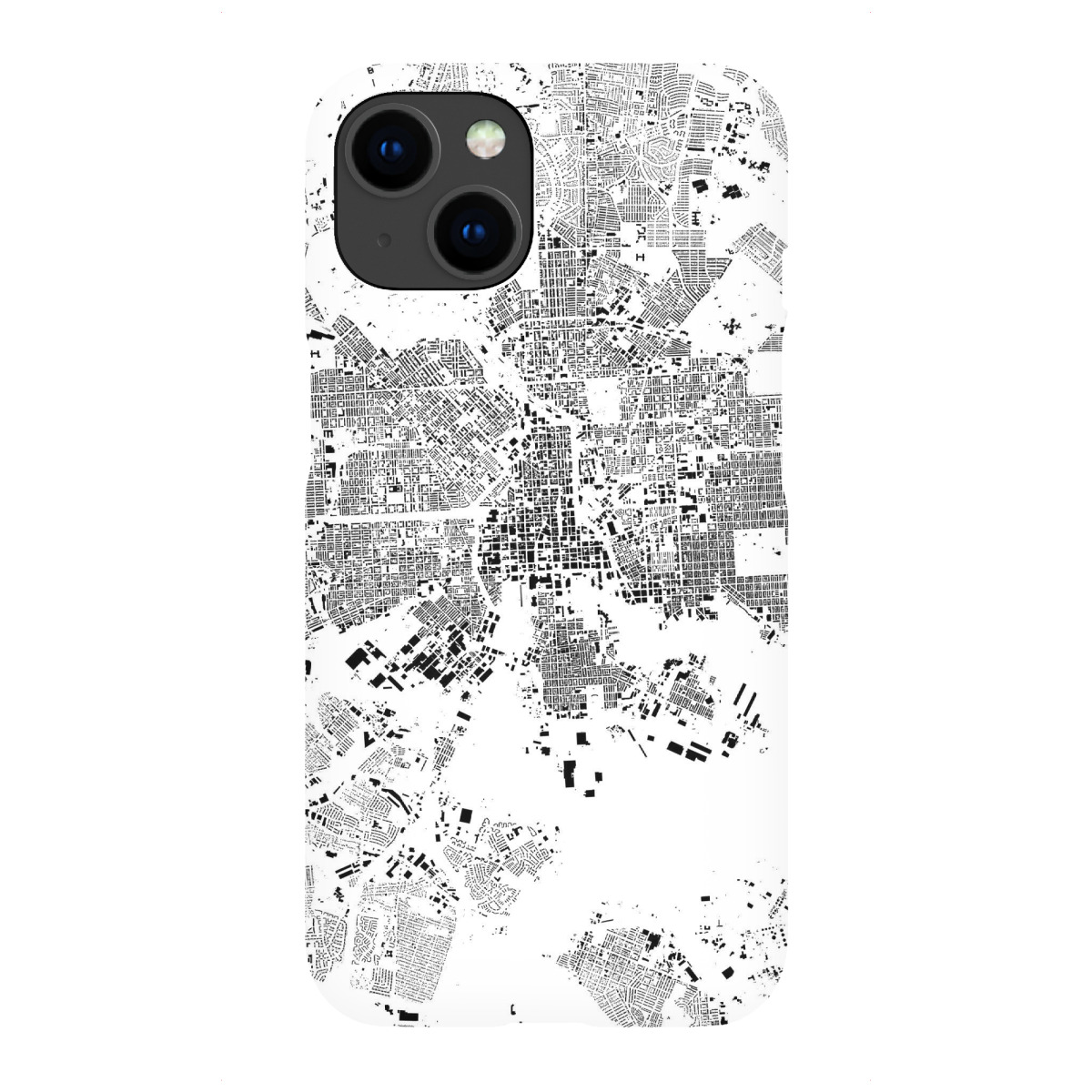 "Baltimore, USA - Schwarzplan"für iPhone - Premium-Case Handyhülle artboxONE