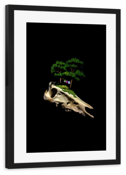 Poster mit Rahmen schwarz "The Third Antidote 2" artboxONE - Natur,Abstrakt