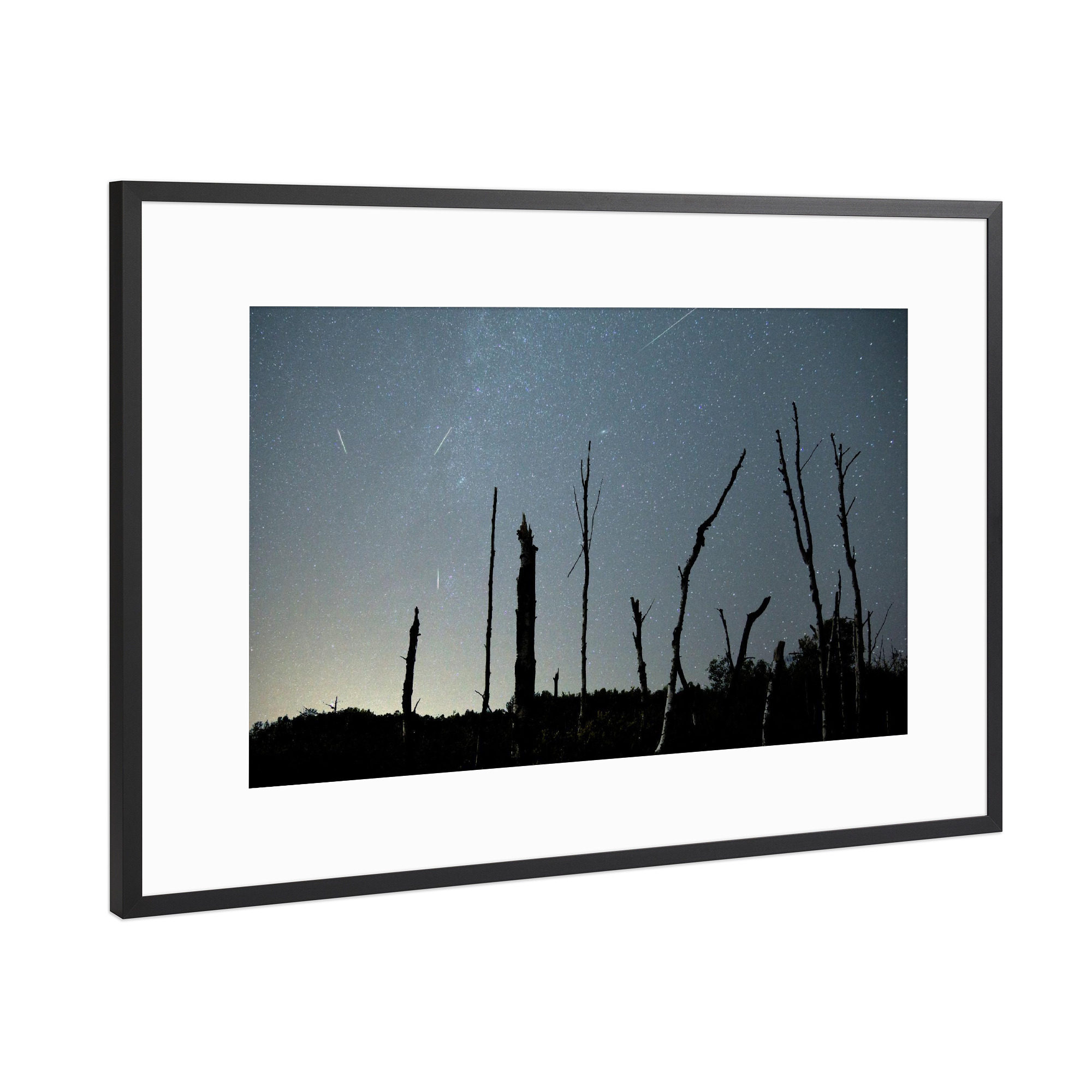 Poster mit Rahmen Schwarz (Metallic) "Milchstraße" artboxONE - Natur,Fiktion,Galaxy