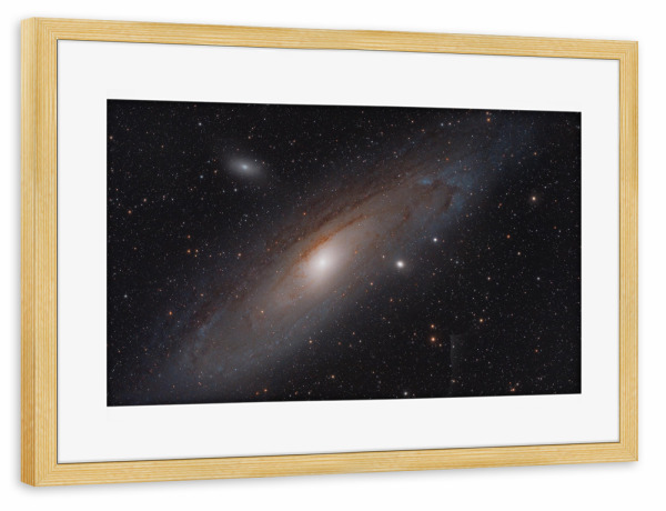 Poster mit Rahmen kiefer "Andromeda" artboxONE - Natur,Galaxy