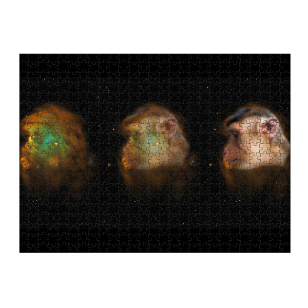Puzzle Ravensburger "Affenkopfnebel" artboxONE - Natur,Fiktion,Galaxy