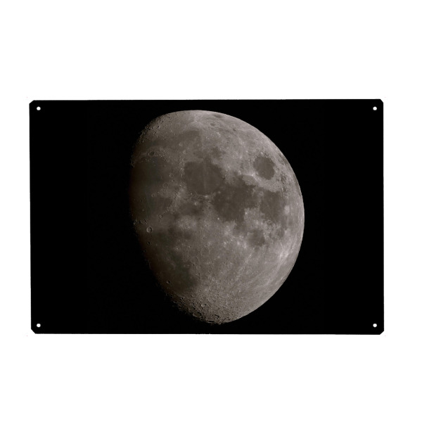 Holzbild "Mond" artboxONE - Natur - Mond,Erdmond,Astronomie,Weltall,Weltraum,Universum,Erdtrabant,Erdsatellit,Luna