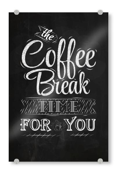 Acrylglasbild "Coffee Break I" artboxONE - Essen & Trinken,Schwarzweiß