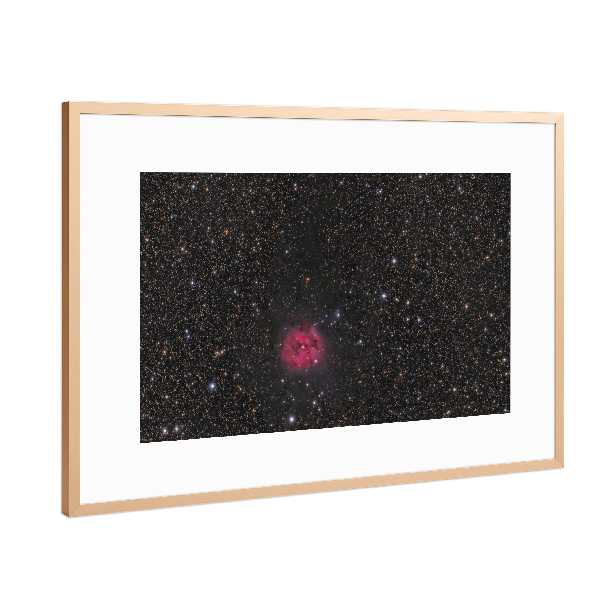 Poster mit Rahmen Kupfer "Kokon-Nebel" artboxONE - Natur,Galaxy