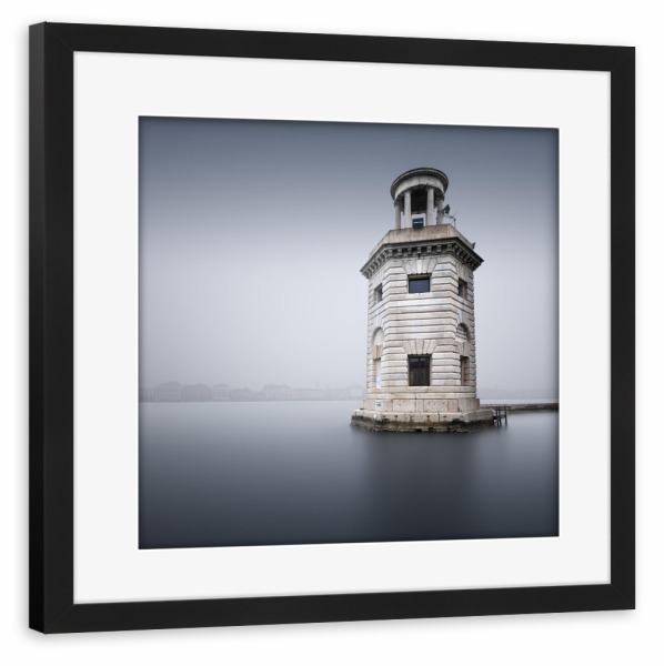 Poster mit Rahmen schwarz "Faro San Giorgio Maggiore" artboxONE - Städte,Reise,Reise / Strand und Meer,Städte / Venedig