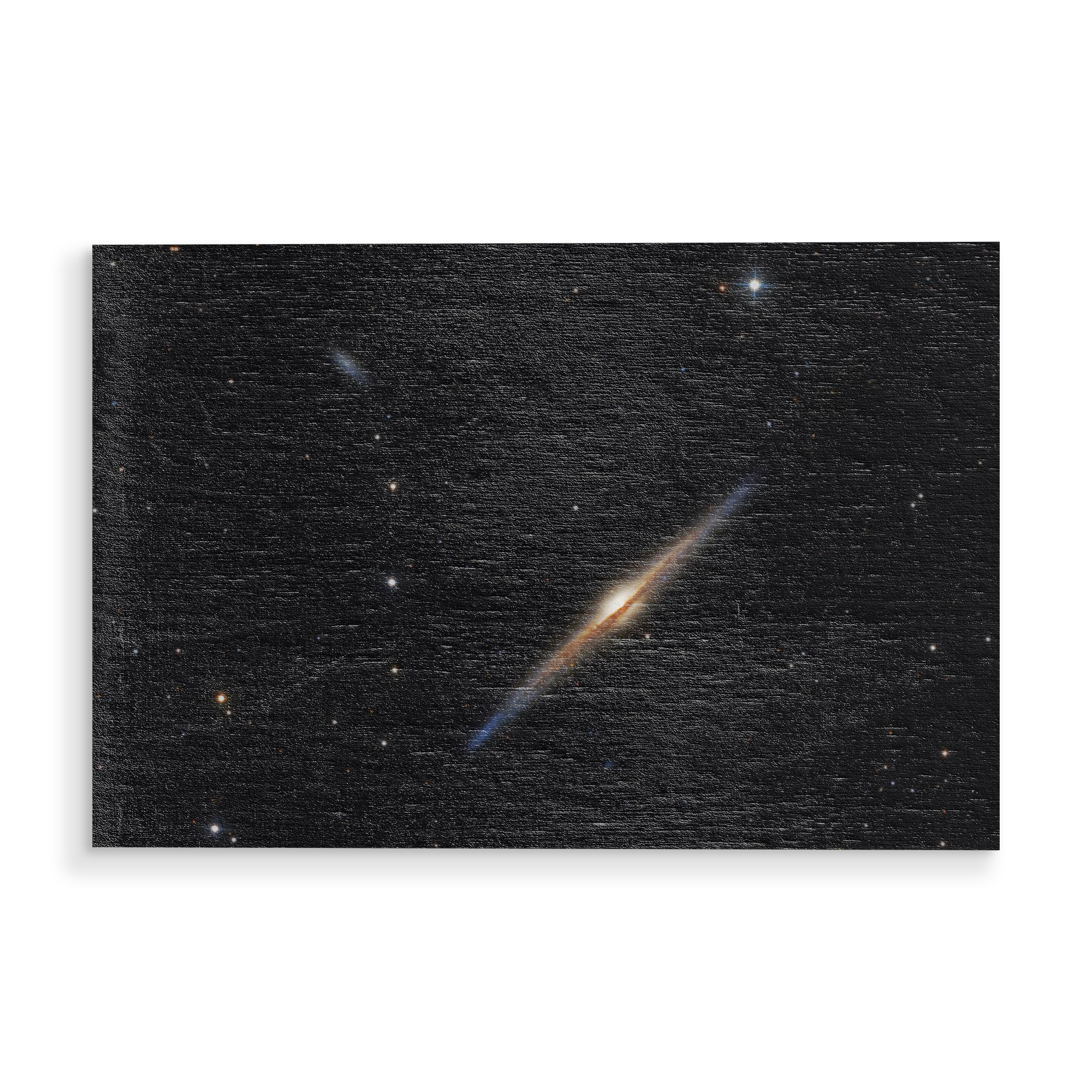 Holzbild "Spindelgalaxie" artboxONE - Natur,Galaxy - Spindelgalaxie,Ngc 4565,Universum,Galaxie,Weltall,Weltraum,Sterne,Nebel