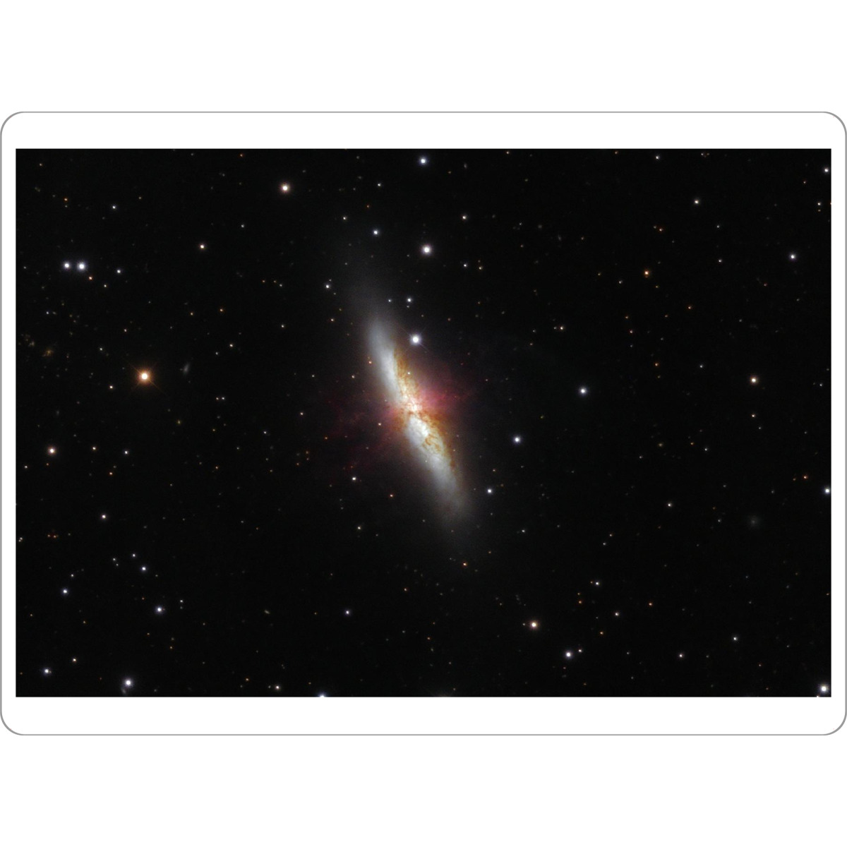 Tischset "Messier 82" artboxONE - Natur,Fiktion,Galaxy - Messier 82,Bodes galaxie,Universum,Galaxie,Weltall,Weltraum,Sterne,Nebel - Bild Messier 82