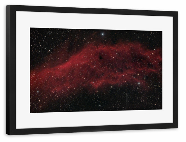 Poster mit Rahmen schwarz "Kalifornianebel" artboxONE - Natur,Fiktion,Galaxy