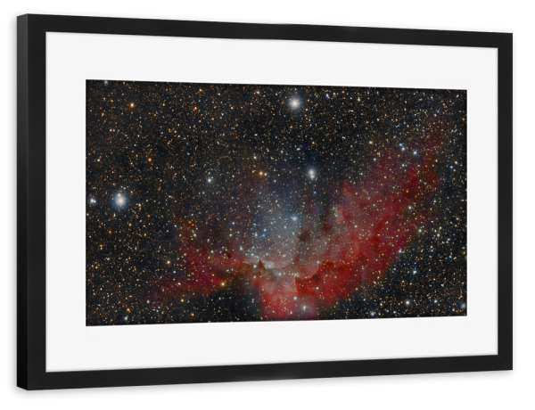 Poster mit Rahmen schwarz "Wizard Nebula" artboxONE - Natur,Fiktion,Galaxy