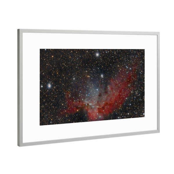 Poster mit Rahmen Silber "Wizard Nebula" artboxONE - Natur,Fiktion,Galaxy