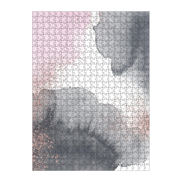 Puzzle Ravensburger "Sparkling Watercolour Clouds - Black Pink" artboxONE - Abstrakt