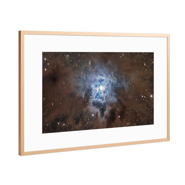 Poster mit Rahmen Kupfer "Irisnebel" artboxONE - Natur,Fiktion,Galaxy