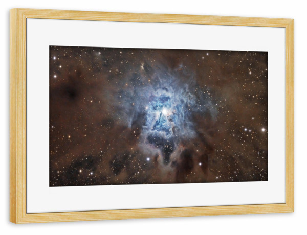 Poster mit Rahmen kiefer "Irisnebel" artboxONE - Natur,Fiktion,Galaxy