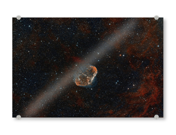 Acrylglasbild "Crescent Nebel" artboxONE - Natur,Fiktion,Galaxy