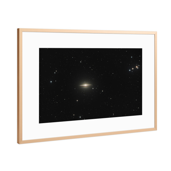Poster mit Rahmen Kupfer "Sombrero-Nebel" artboxONE - Natur,Fiktion,Galaxy