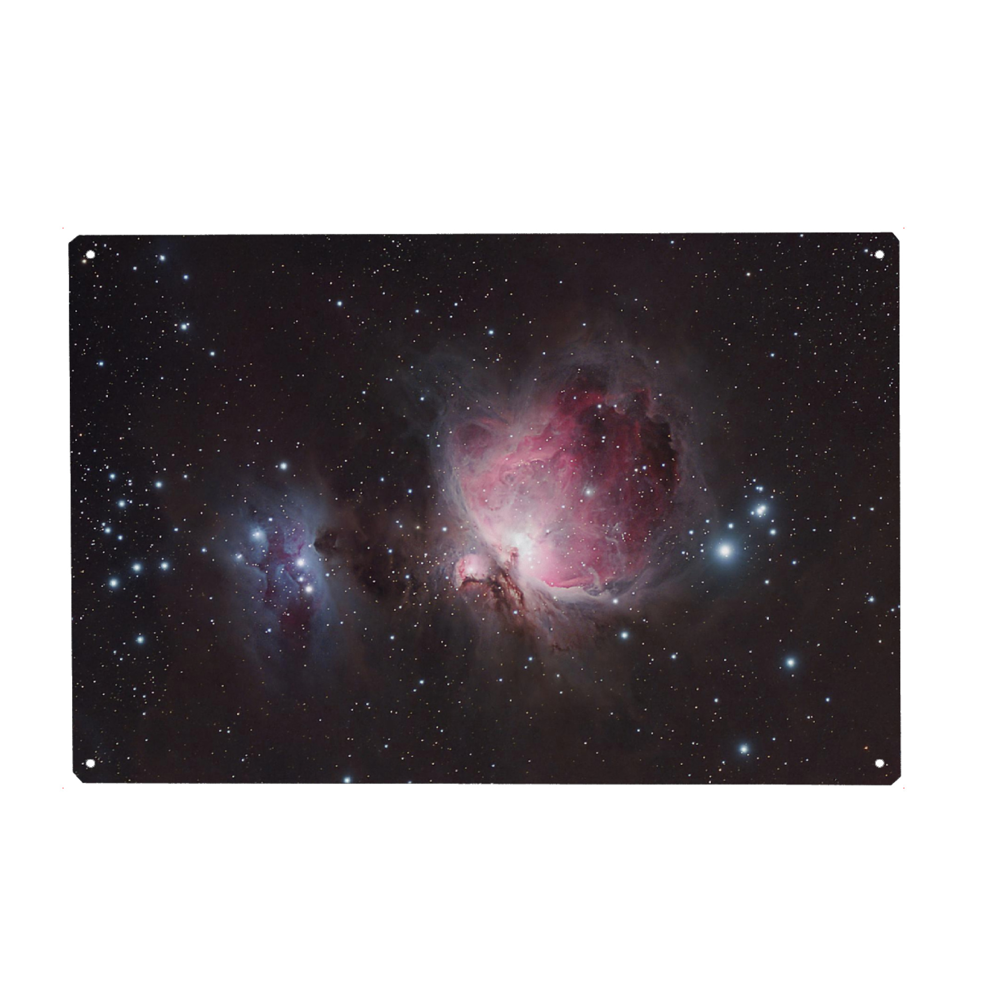 Metall Poster "Orionnebel" artboxONE - Natur,Fiktion,Galaxy - Orionnebel. messier 42,Universum,Astronomie,Nebel,Galaxie,Weltall,Weltraum,Sterne