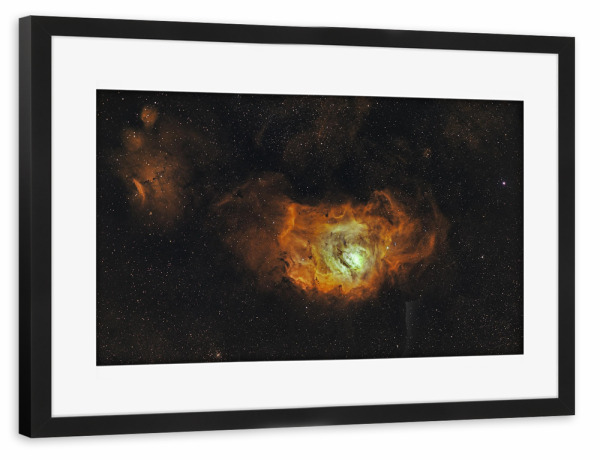 Poster mit Rahmen schwarz "Lagunennebel" artboxONE - Natur,Fiktion,Galaxy