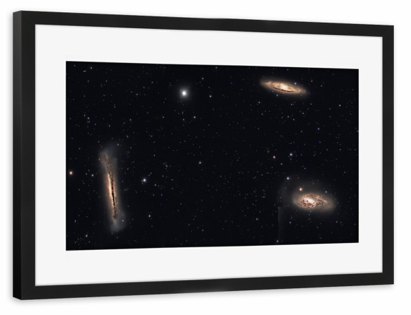 Poster mit Rahmen schwarz "Leo-Triplett" artboxONE - Natur,Fiktion,Galaxy