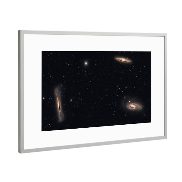 Poster mit Rahmen Silber "Leo-Triplett" artboxONE - Natur,Fiktion,Galaxy