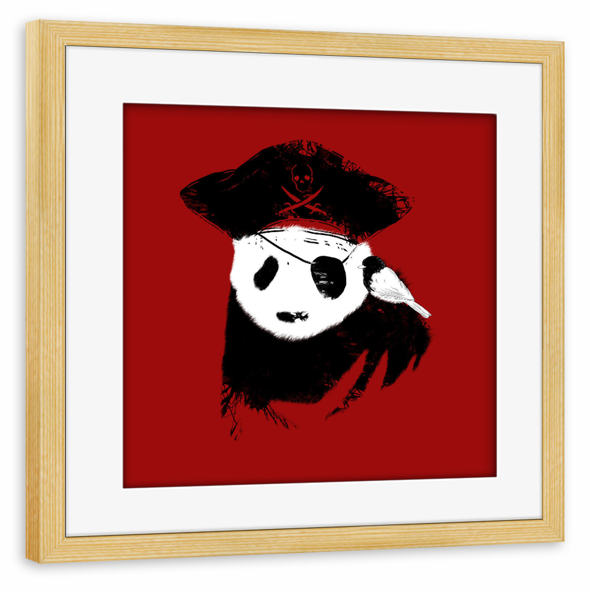 Poster mit Rahmen kiefer "Bio Piracy" artboxONE - Tiere