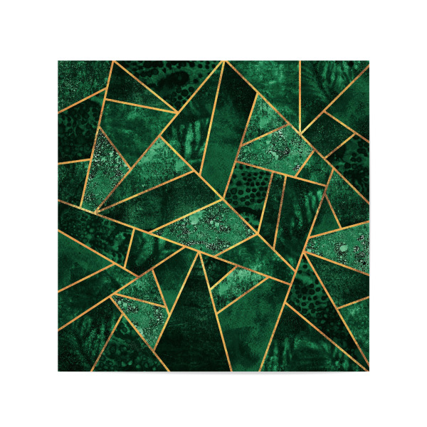 Poster 20x20 cm "Deep Emerald" artboxONE - Geometrie