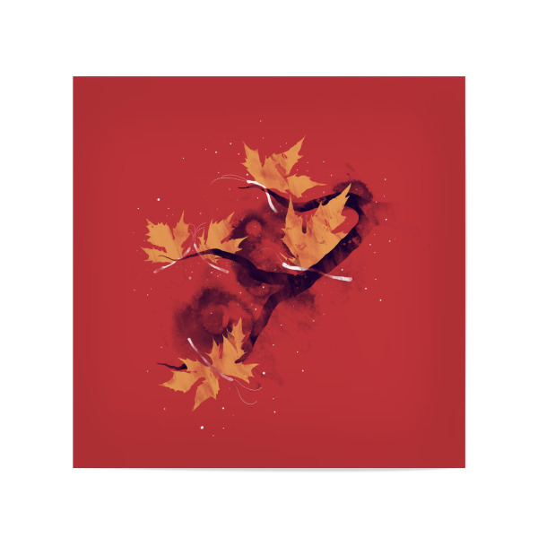 Poster 20x20 cm "Autumnbutterflies" artboxONE - Natur,Tiere