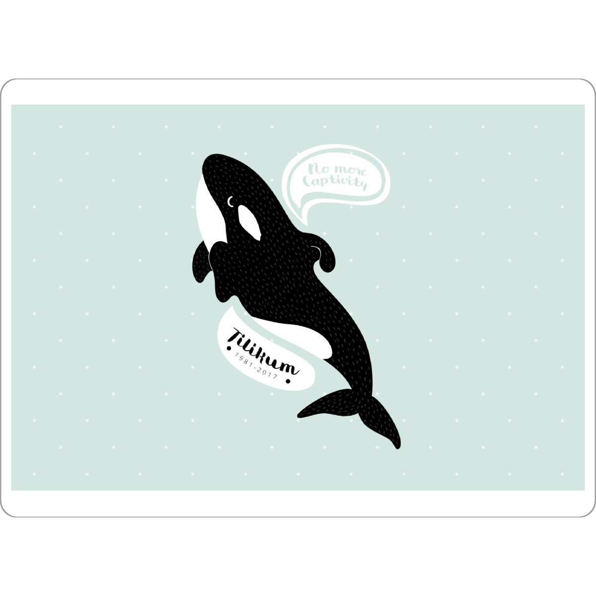 Tischset "No more Captivity" artboxONE - Für Kinder,Tiere
