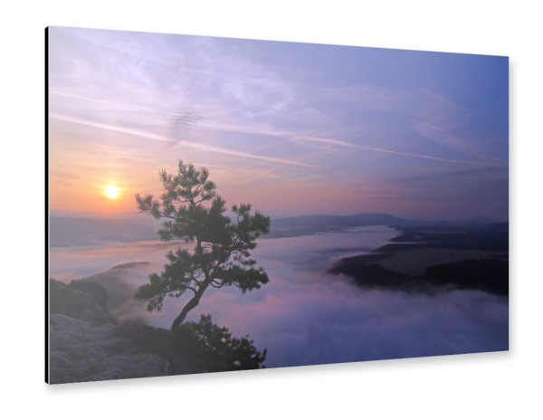 Alu-Dibond "Lilienstein 3" 30x20 cm artboxONE