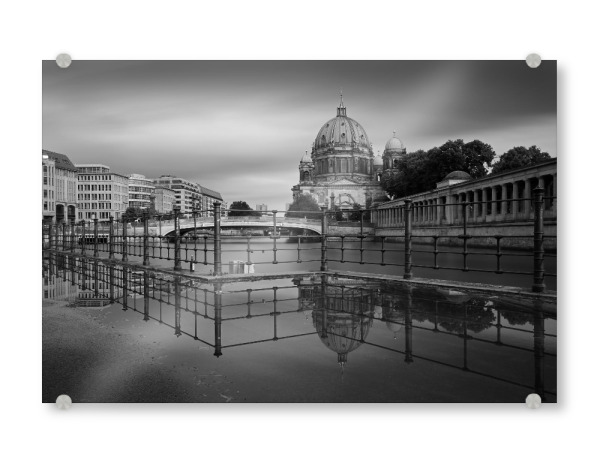 Acrylglasbild "Berliner Dom 3" artboxONE - Städte / Berlin,Schwarzweiß,Architektur