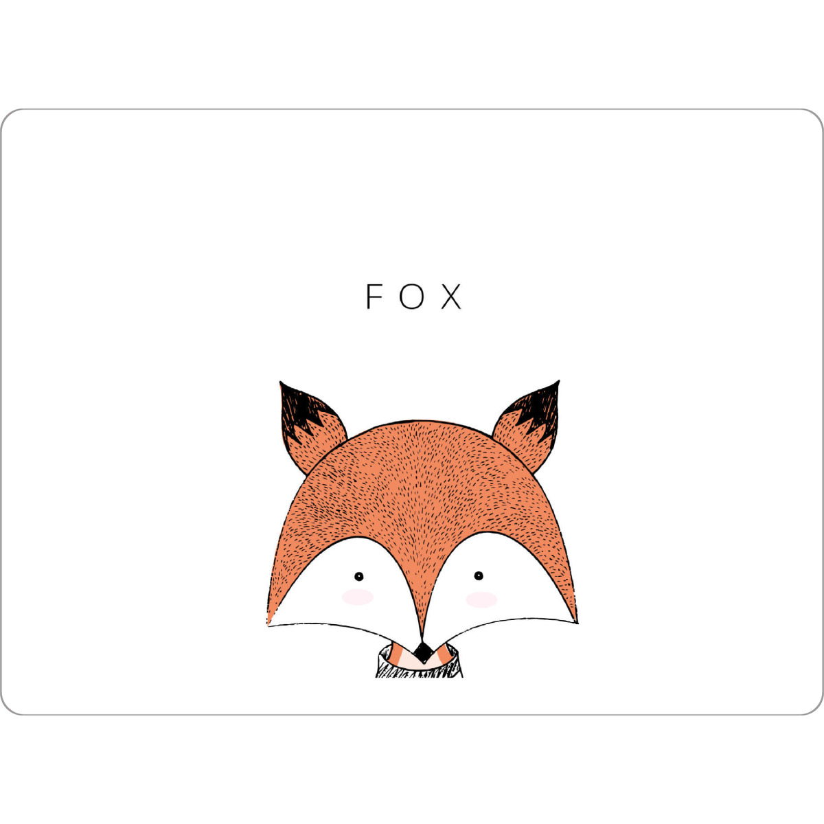 Tischset "FOX" artboxONE - Für Kinder,Tiere