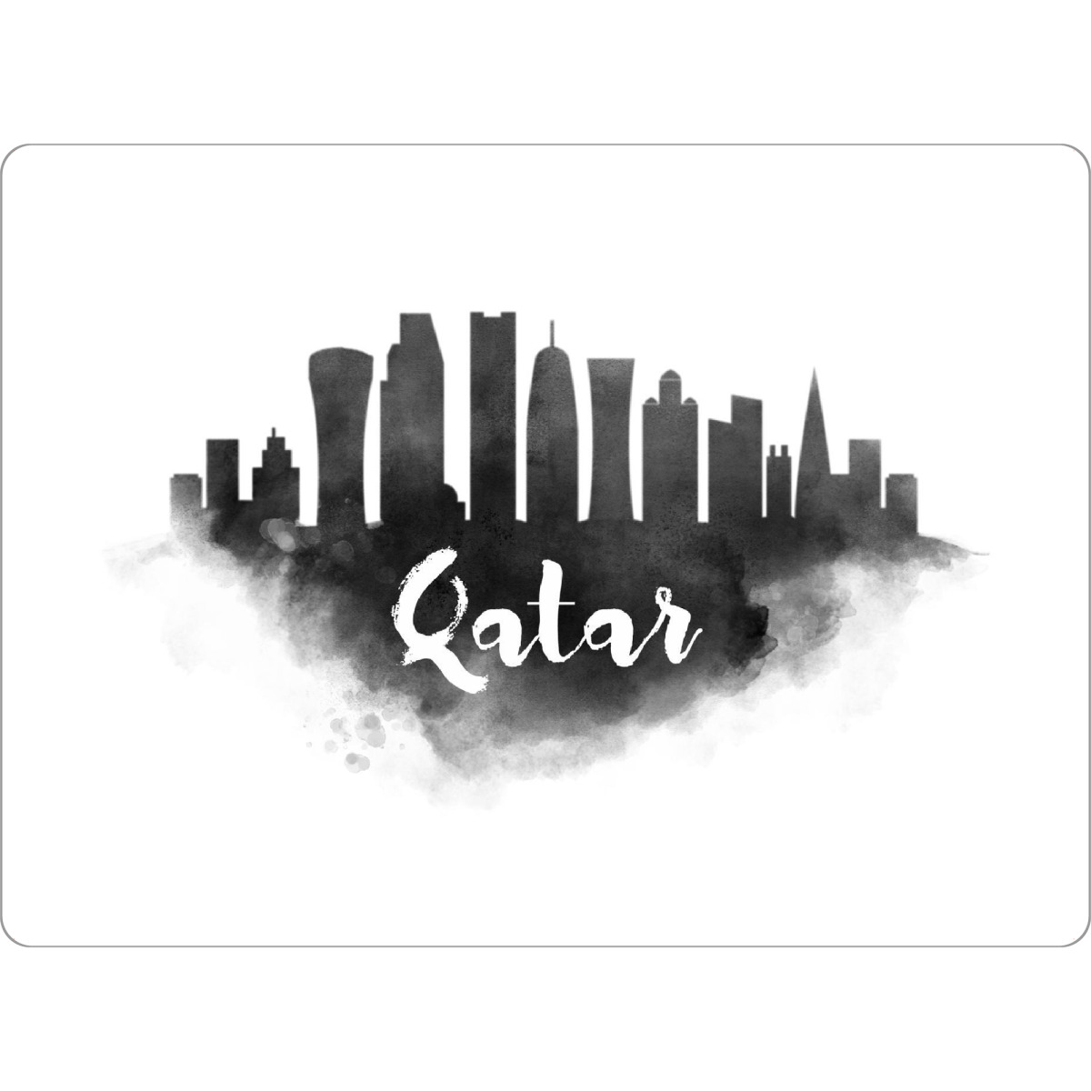 Tischset "Watercolor Qatar City Skyline" artboxONE - Städte