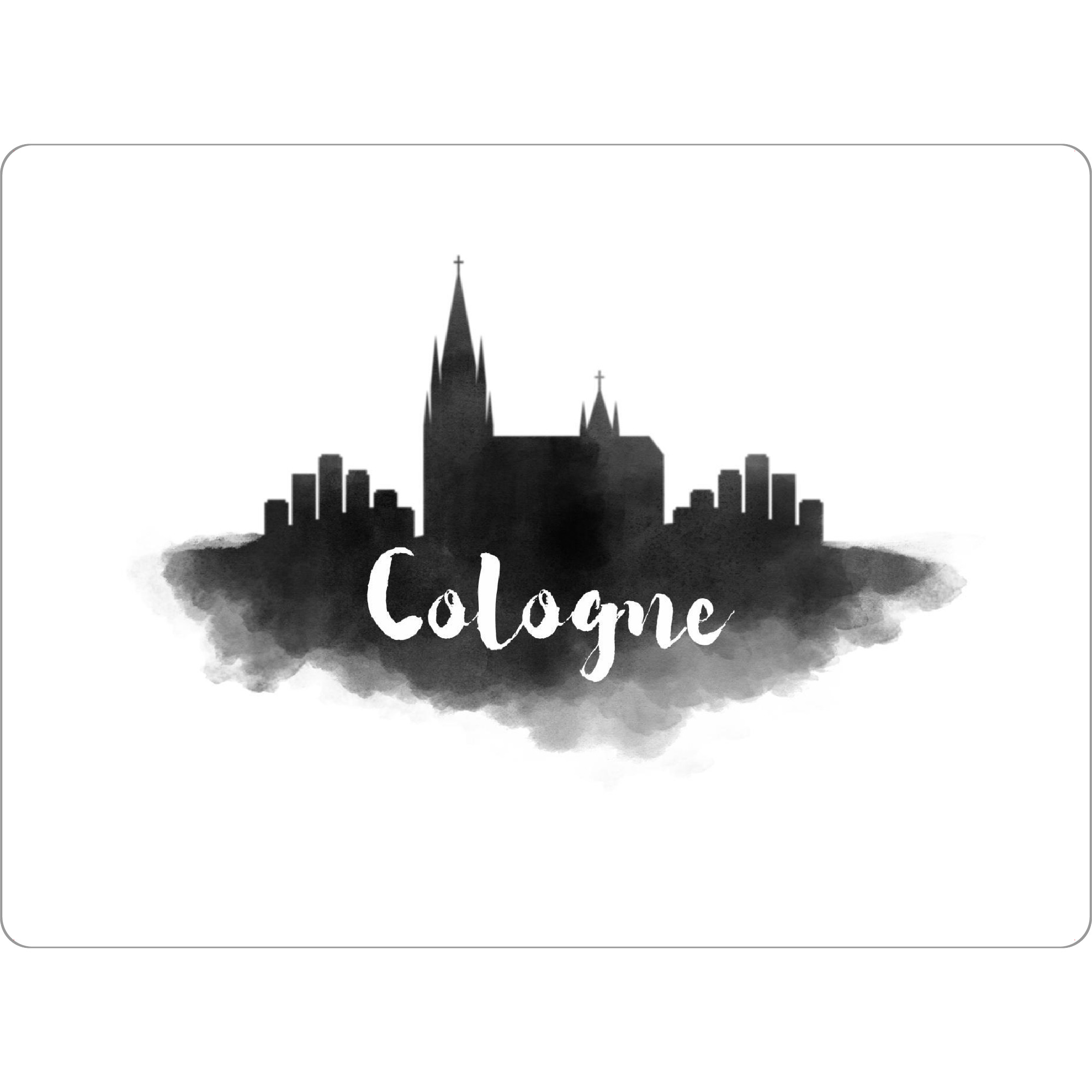 Tischset "Watercolor Cologne City Skyline" artboxONE - Städte,Städte / Köln