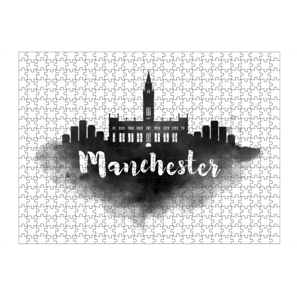 artboxONE Puzzle "Watercolor Manchester City Skyline" artboxONE - Städte