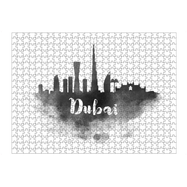artboxONE Puzzle "Watercolor Dubai Skyline" artboxONE - Städte,Städte / Dubai