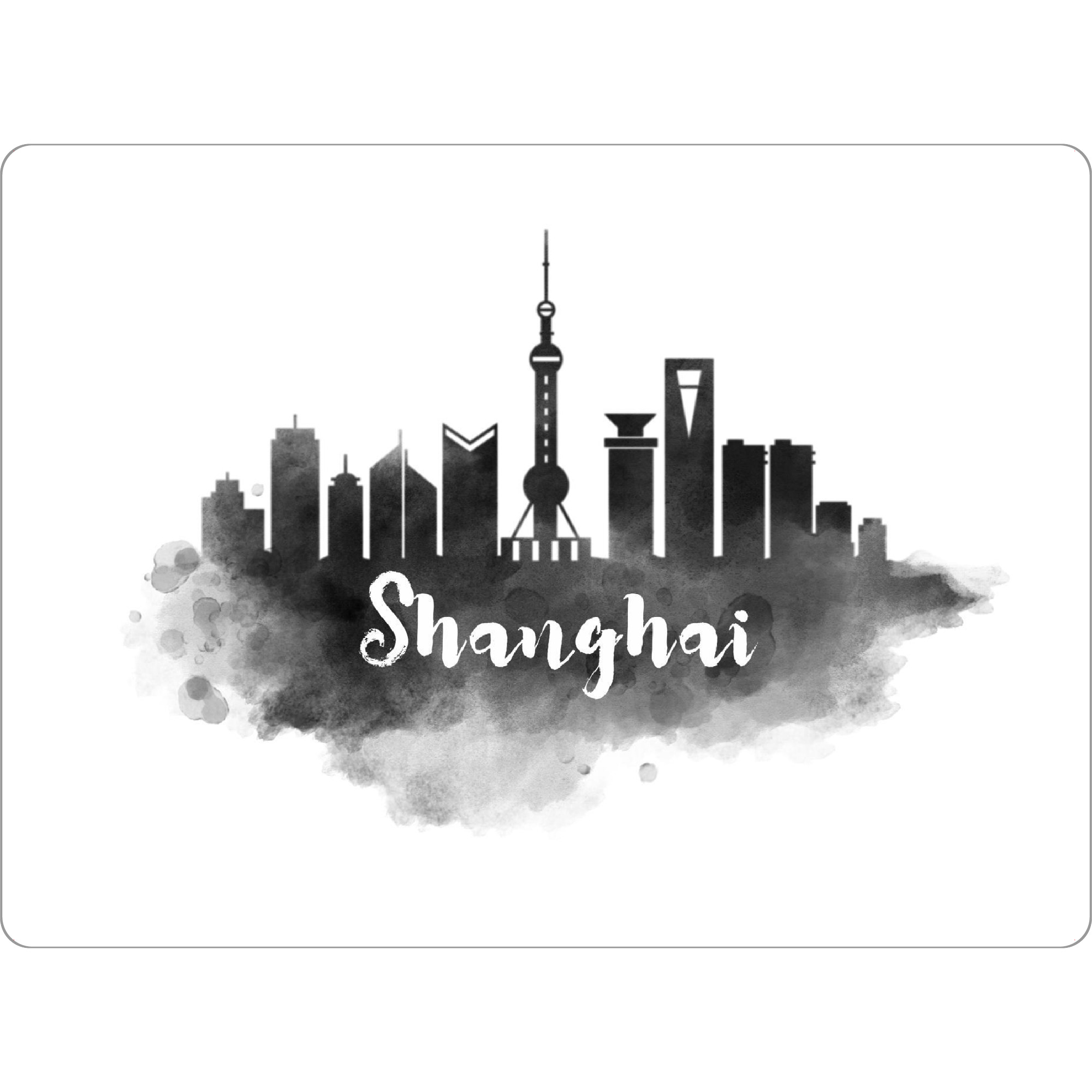 Tischset "Watercolor Shanghai Skyline" artboxONE - Städte,Städte / Shanghai