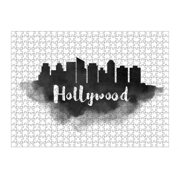 Puzzle Ravensburger "Watercolor Hollywood Skyline" artboxONE - Städte,Städte / Los Angeles