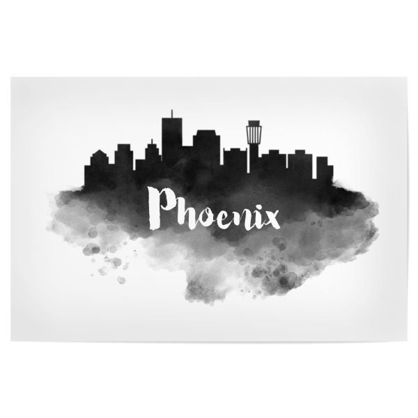 Poster 30x20 cm "Watercolor Phoenix Skyline" artboxONE - Städte