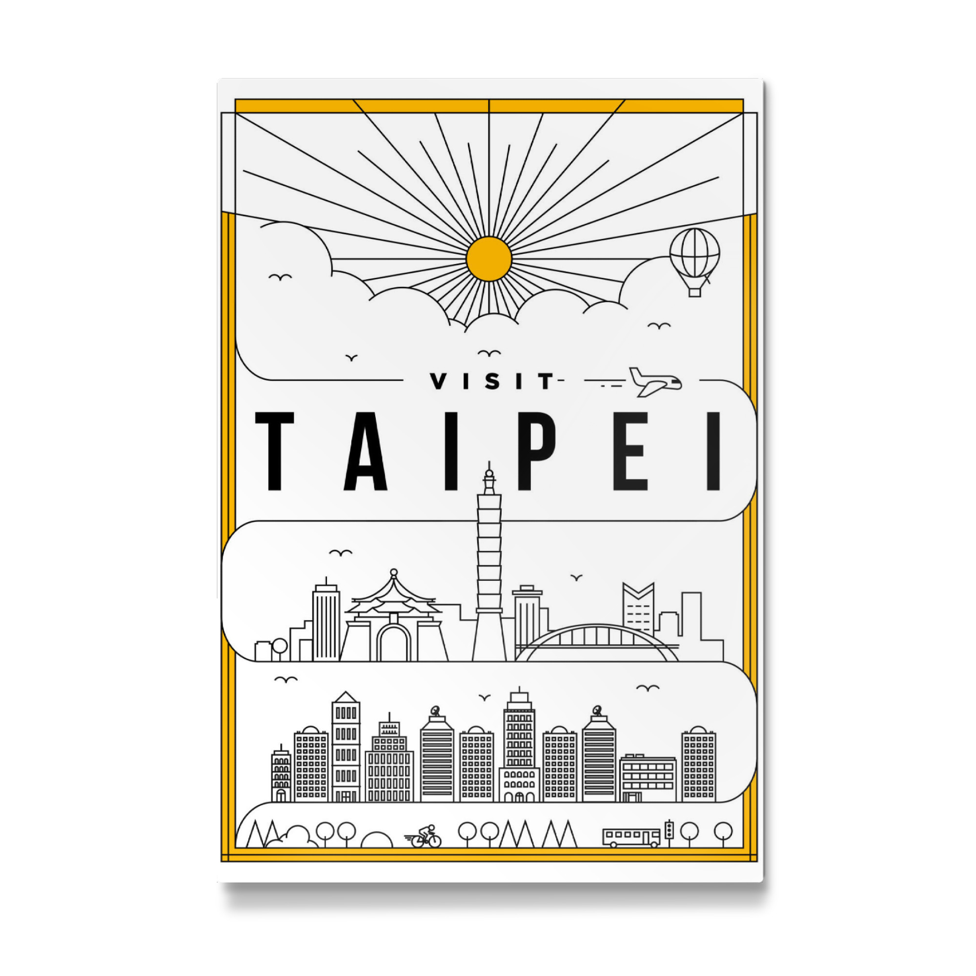Galerie-Print "Linear Taipei" 75x50 cm artboxONE