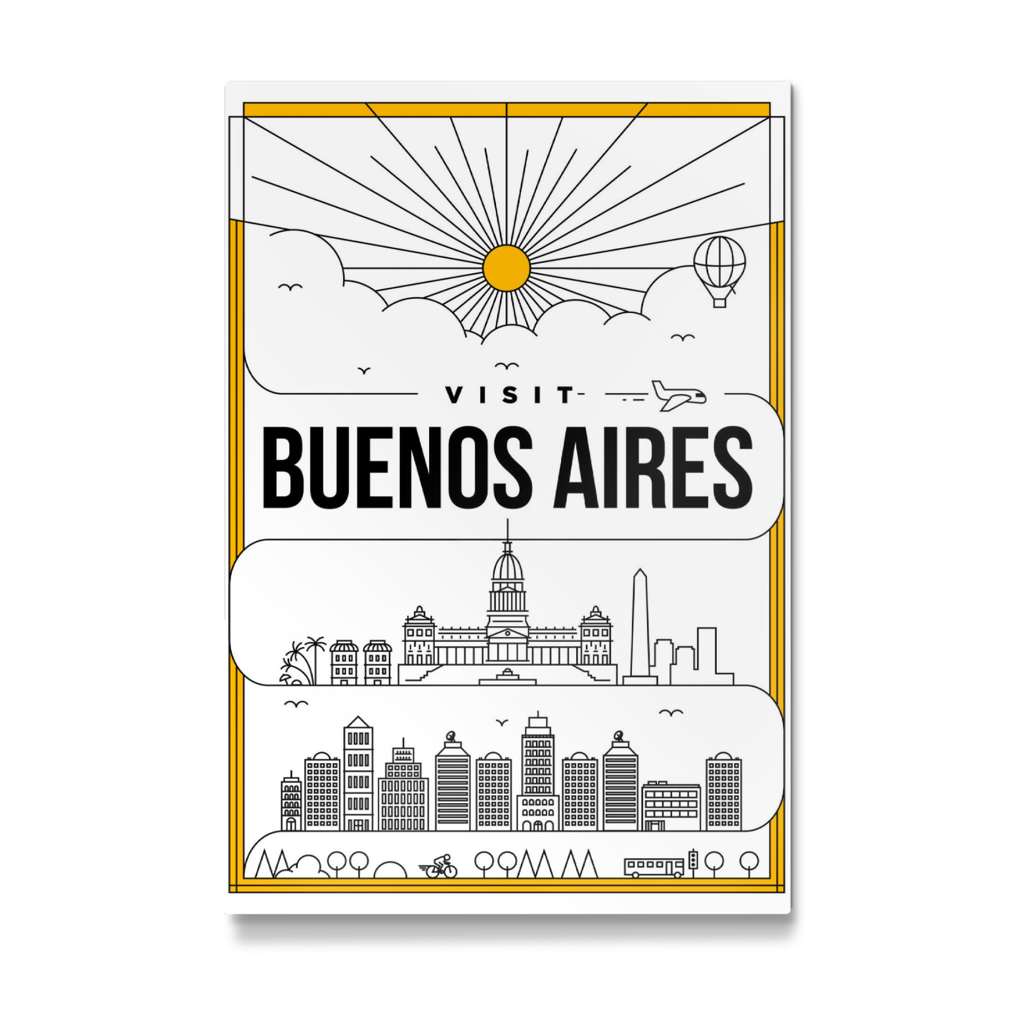 Galerie-Print "Linear Buenos Aires" 75x50 cm artboxONE
