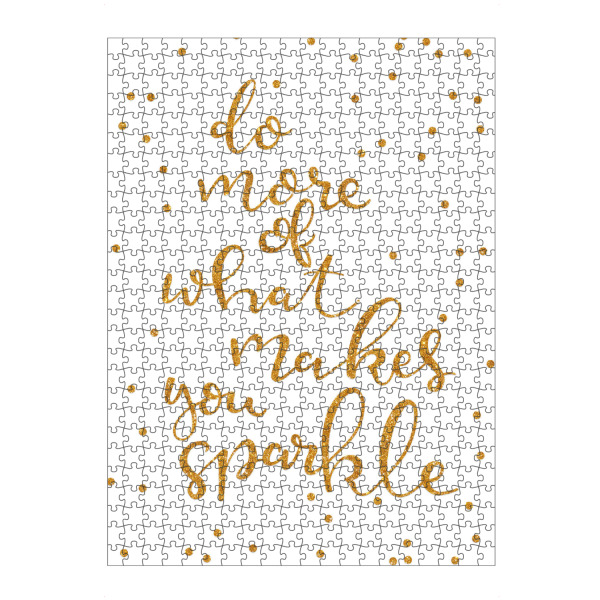 artboxONE Puzzle "Make You Sparkle" artboxONE - Typografie - Glitzer,Typografie,Glitzer,Handletterring,Funkeln,Scheinen - Bild Glitzer