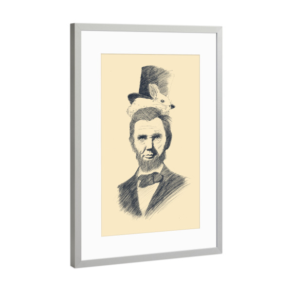 Poster mit Rahmen Silber "Abraham Kadabraham" artboxONE - Fiktion