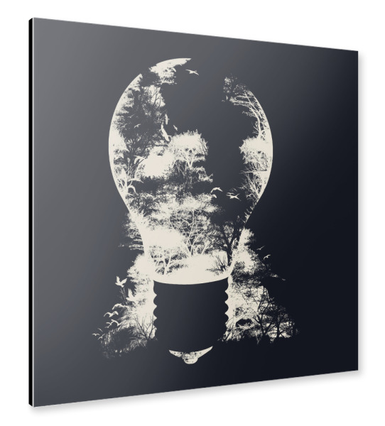 Alu-Dibond "A Good Idea" 30x30 cm artboxONE