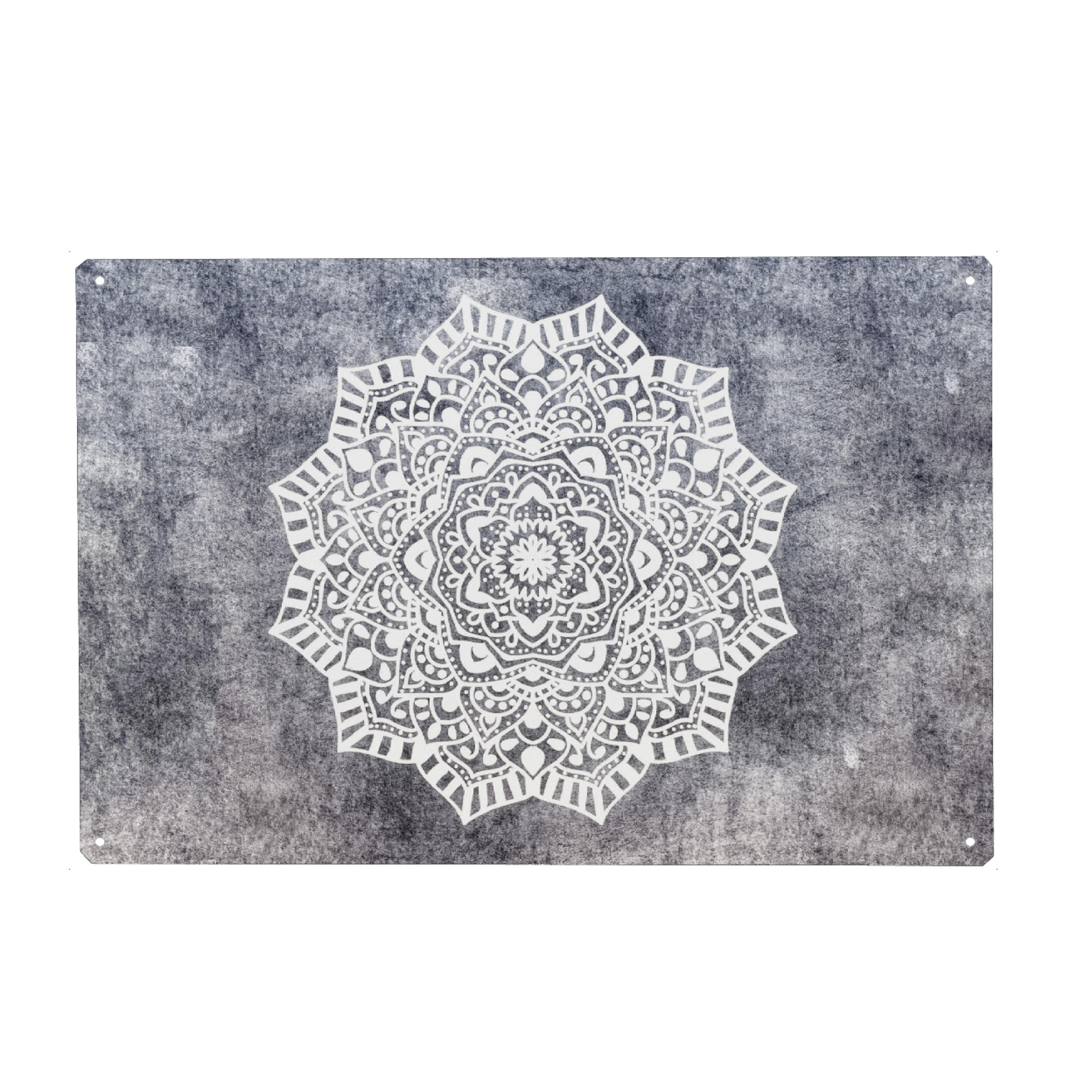 Metall Poster "Fancy Boho Mandala" artboxONE - Abstrakt,Geometrie - Mandala,Boho,Abstrakt,Geometrie,Formen,Bunt - Blechschild